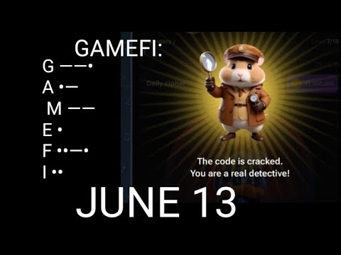 13 JUNE HAMSTER KOMBAT CIPHER CODE FOR 1 MILLION