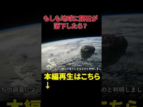 もしも地球に隕石が衝突したら？#shorts