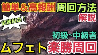 【MHWIB】簡単＆高報酬！ムフェト楽勝2回討伐式の解説。野良集会所キツイ方は私と一緒に周回しませんか？ #アイスボーン #ムフェトジーヴァ