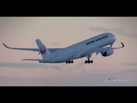 【真冬の新千歳空港。夕刻の美景をバックにJAL A350が離陸!!】Japan Airlines(JAL) Airbus A350-900 JA06XJ