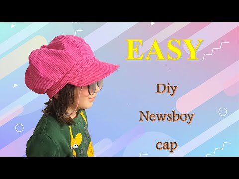 How to sew a hat? With a free pattern /Newsboy Cap