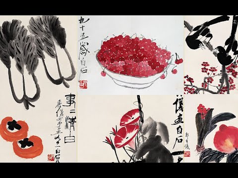 Dyker Librarians Present Creative Aging: Asian Brush Painting-Flowers and Birds in Qi Baishi Style 1