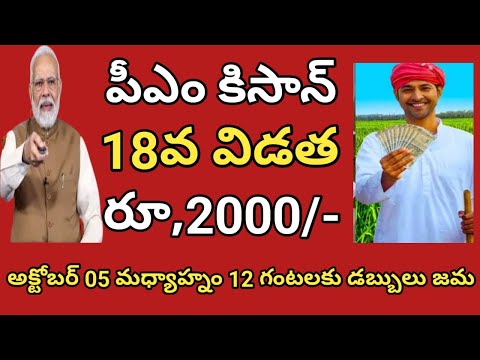 pm kisan 18th installment date 2024 telugu ||pm kisan 18th installment date 2024@ConnectingChandra