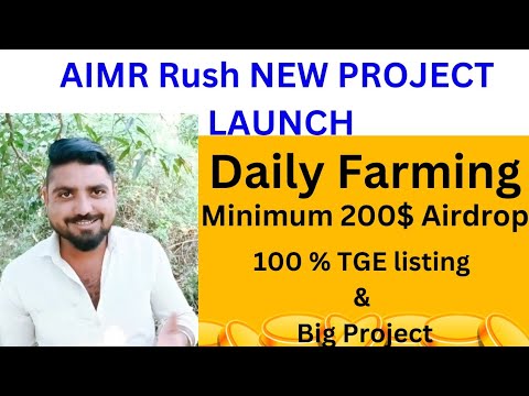 NEW AIRDROP LAUNCH IN CRYPTO । 200 $ in Minimum Airdrop । 100 % TGE Listing.