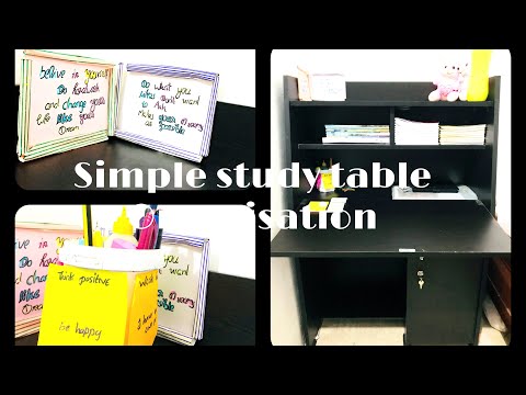 A simple study table organisation/Simple tips to make your study table/My Lifestyle