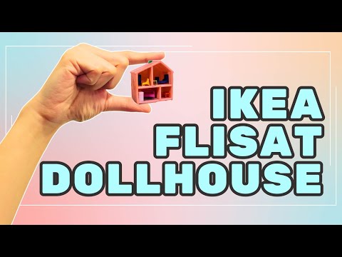 I made a Miniature Ikea Flisat Dollhouse for BJDs | Teeny Tinkers Art