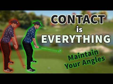 Contact is Everything in Golf! Maintain Your Angles for Great Impact!