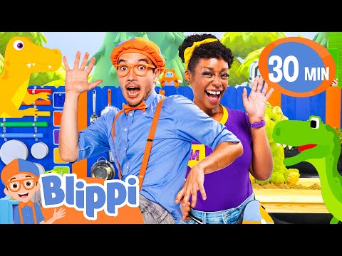 Dino Egg Hunt: Counting 1 to 10 | Blippi | Celebrating Diversity