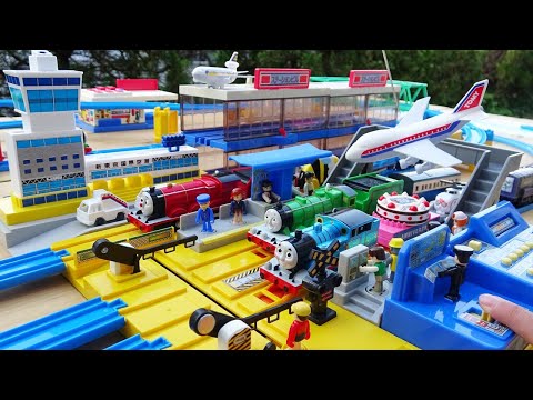 Plarail Shinkansen Announcement Station☆Thomas departs from the airport station