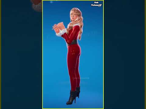 Fortnite Nailed It Emote With Sante Suit Mariah Carey Skin Thicc 🍑😜😍