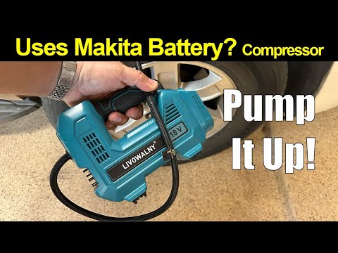 Uses Makita Battery? Tire Inflator Pump Compressor by LIVOWALNY