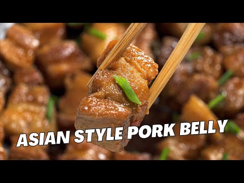 Asian Style PORK BELLY | Delicious Braised PORK IN SOY SAUCE. Recipe by Always Yummy!