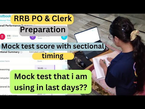 RRB PO Mock test score. Which mock i am using in last days. #rrbpo #rrbpo2024 #rrbclerk2024 #ibpspo