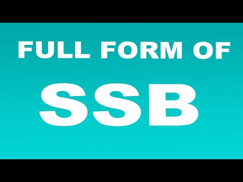 Full Form of SSB | What is SSB Full Form | SSB Abbreviation