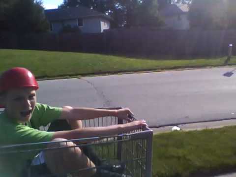 Wal-Mart Shopping Cart Prank Ride! A Policeman Arrived!