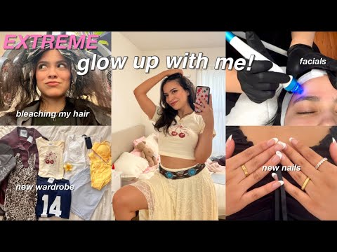 EXTREME  GLOW UP TRANSFORMATION 🌟 new hair, nails, facials