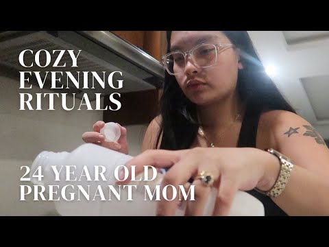 Cozy evening as a 24 year old pregnant mom | raising a family w/o a village, baby/postpartum prep