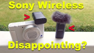 Sony ECM-W2BT Wireless System:  Not Recommended