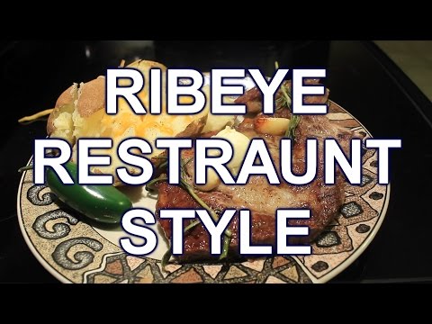 How to Cook Rib Eye Steak  Restaurant Style