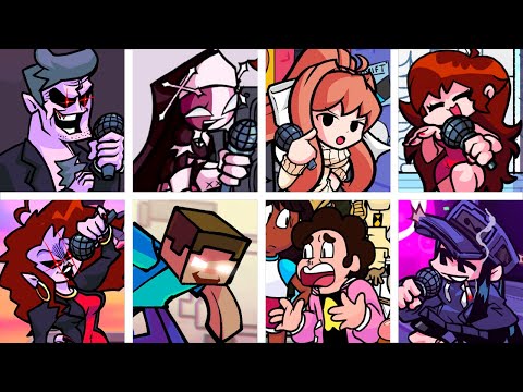 DadBattle Erect but Every Turn a Different Character Sings 🧡 (FNF Dadbattle but Everyone Sings It)