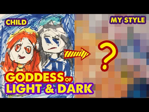 How To Redraw My Little Fan Painting | Goddesses of Light and Dark | Huta Chan