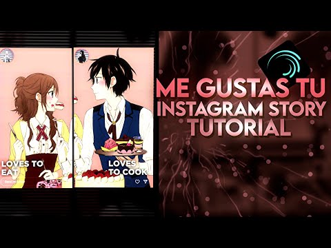 Me Gustas Tu - Instagram Story Trend Lyrics Edit Tutorial #alightmotiontutorial