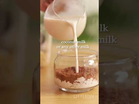 Healthy breakfast -  Chocolate overnight oats recipe #weightloss