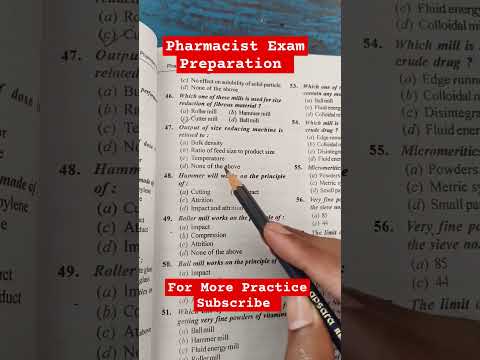 Pharmacist Exam Preparation Daily Practice #osssc #dsssb #pharmacist #ossc @gdcetutor1006