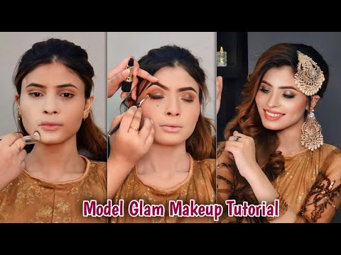 How to: Create Festive Makeup Look | Soft & Dewy Nude Glam Makeup Tutorial | Asma Khan