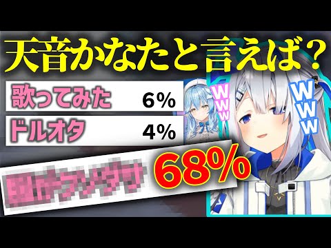 リスナーへのアンケートに正解するも誤情報だと訴えるかなたそ【天音かなた】【雪花ラミィ】