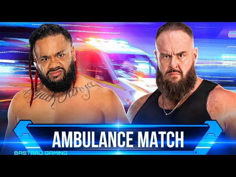 WWE 2K24 | Jacob Fatu VS Braun Strowman - Ambulance Match | Raw