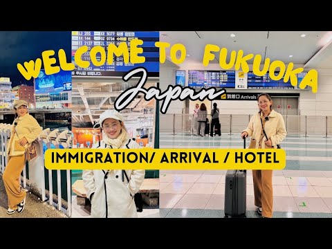 LET'S GO TO FUKUOKA JAPAN || COMPLETE AIRPORT GUIDE + HOTEL ROOM TOUR