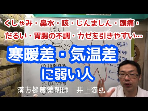 寒暖差・気温差に弱い人　【漢方・東洋医学のお話】