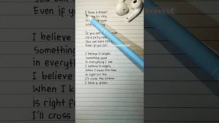 Let's sing and learn English : I Have a Dream (Verse1 , Pre-Chorus, Chorus) | By : Westlife #shorts