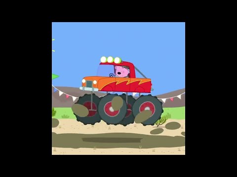 Daddy Pig Drives a Monster Truck! #Shorts | Peppa Pig Official | Family Kids Cartoon