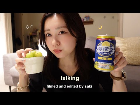 【1人飲み語る夜 🌙】自分にムカつくこと,私と旦那のMBTIについて,遅刻についてどう思う？美容で最近気づいたこと