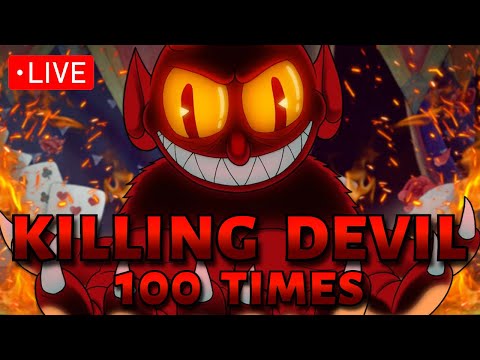 *LIVE* Beating Cuphead's FINAL BOSS on Expert Mode 100 times in ONE STREAM!!! (100K SPECIAL)