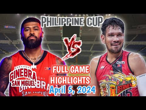 San Miguel Beermen vs Brgy Ginebra Full Game Highlights 5 April 2024 | Pba 48th Season | Pba 2024