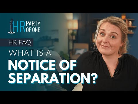 What Is a Notice of Separation?