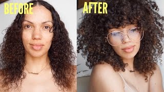 HOW TO : DIY CURLY BANGS | SPRING HAIR REFRESH W/CURLS