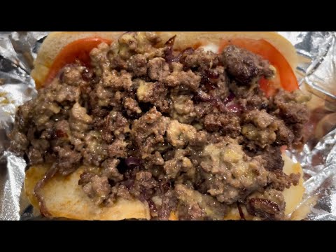 Chopped Cheese Sandwich | Homemade Chopped Cheese #choppedcheese #groundbeefrecipe