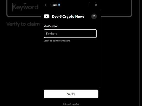 Dec 6 Crypto News #blumairdrop #community