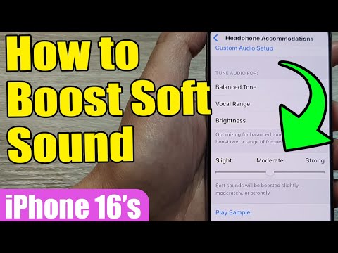 🔊📱 How to Boost Soft Sound to Light/Moderate/Strong on iPhone 16/16 Pro Max (iOS 18)