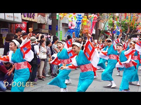 【むさし府中魁星】高幡不動参道七夕まつり#7 2018/7/7 よさこい