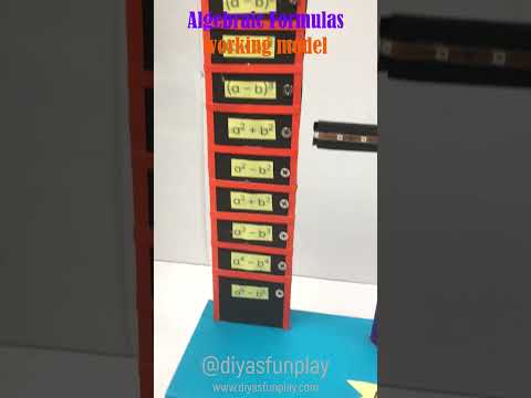 algebra formulas working model shorts - algebraic expressions - #shorts - #diyasfunplay