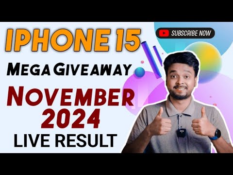 Iphone 15 Mega Giveaway Live Result For November 2024