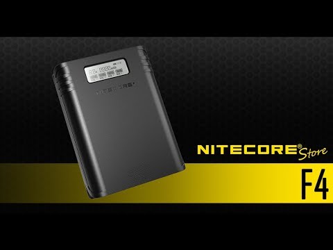 (Discontinued) NITECORE F4 Four-Slot Power Bank & Battery Charger for Li-ion 18650 Batteries