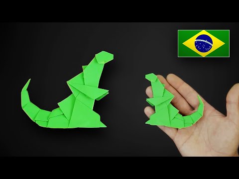 Origami: Godzilla - Instruções em Português BR