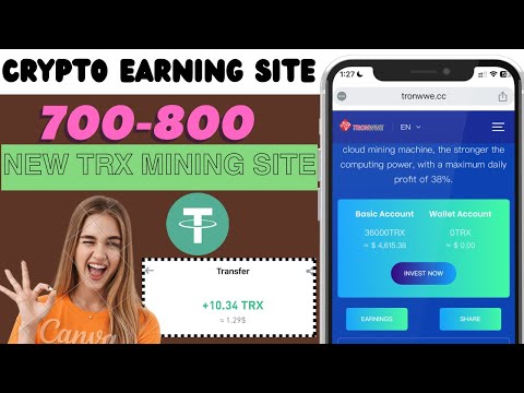 Today Withdrawal | best TRX Mining site I make money online | new best trusted earning site