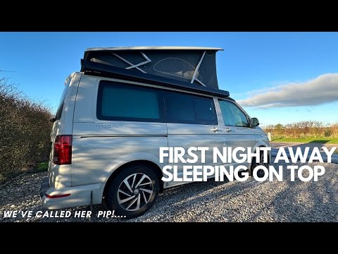 First night up top in our VW California Ocean Campervan Adventure in Oxfordshire